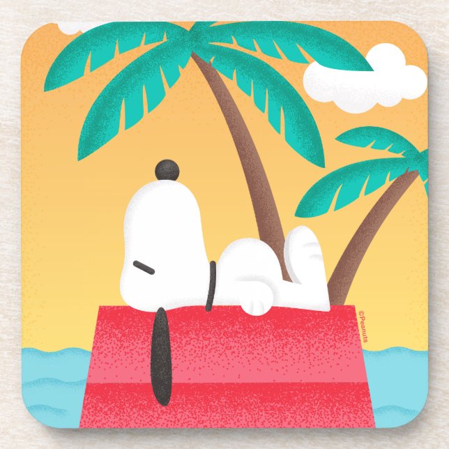 Posavasos Peanuts | Snoopy Tropical Deco Dreams (Frente)