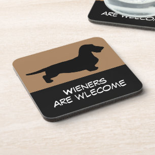 Posavasos Pelo duro de Dachshund - Silhouette 1