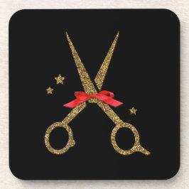 Posavasos Peluquería barba estilista regalo tijeras purpurin