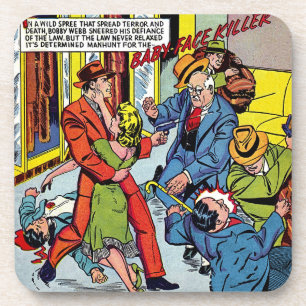 Posavasos Penalización del bebé enfrenta el delito de cómics