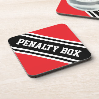 Posavasos PENALTY BOX Athletic Red Black White Stripes