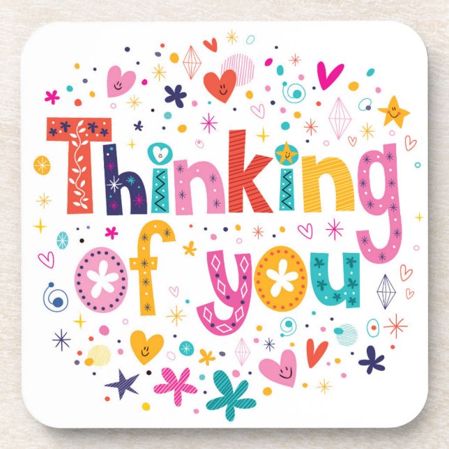 Posavasos Pensamiento en usted (Frente)