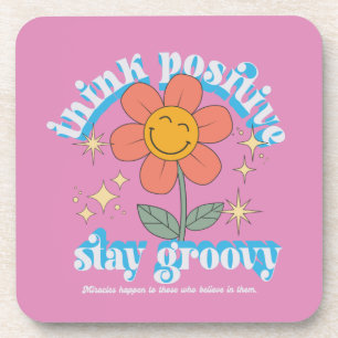Posavasos Pensar en el lema de Stay Groovy