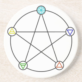 Posavasos Pentáculo de cinco elementos