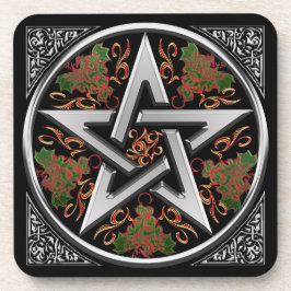 Posavasos Pentagram céltico del dragón