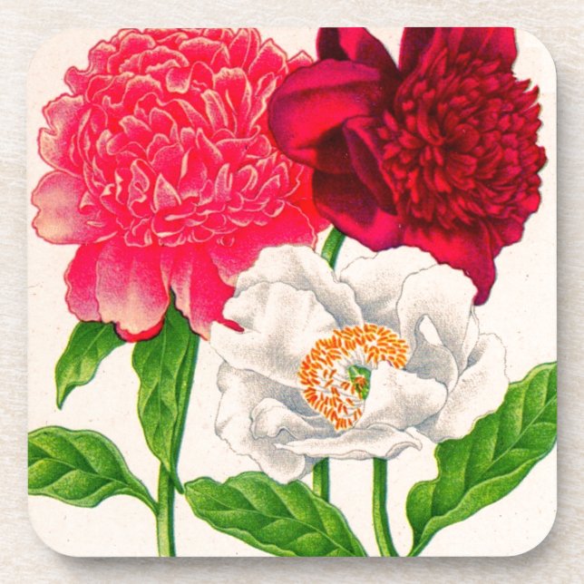 Posavasos peón rojo y blanco (Frente)
