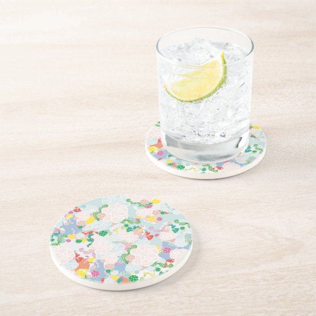 Posavasos Peony Flowers (Lado)