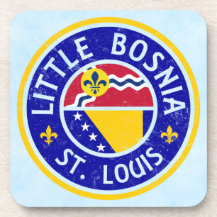 Posavasos Pequeña estadista bosnio-estadounidense