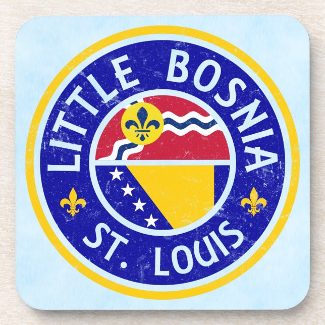 Posavasos Pequeña estadista bosnio-estadounidense (Frente)