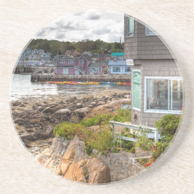 Posavasos pequeña playa de bonito (Frente)