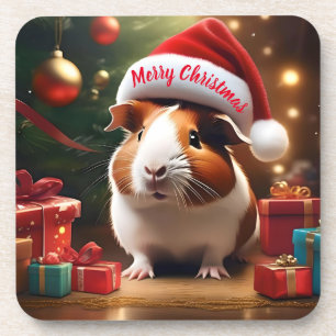 Posavasos "Pequeño ayudante de Santa Claus: El cerdo guinean