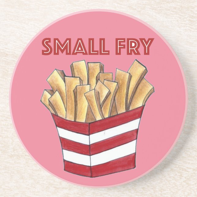 Posavasos PEQUEÑO FRY Fries Franceses comida chatarra rápida (Frente)