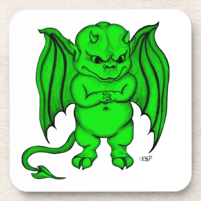 Posavasos Pequeño y desagradable diablo (Frente)