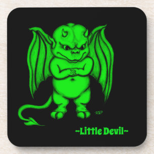 Posavasos Pequeño y desagradable diablo