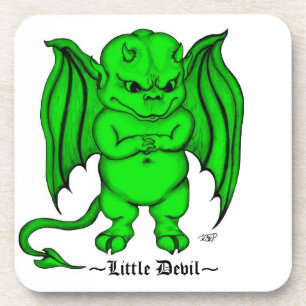Posavasos Pequeño y desagradable diablo