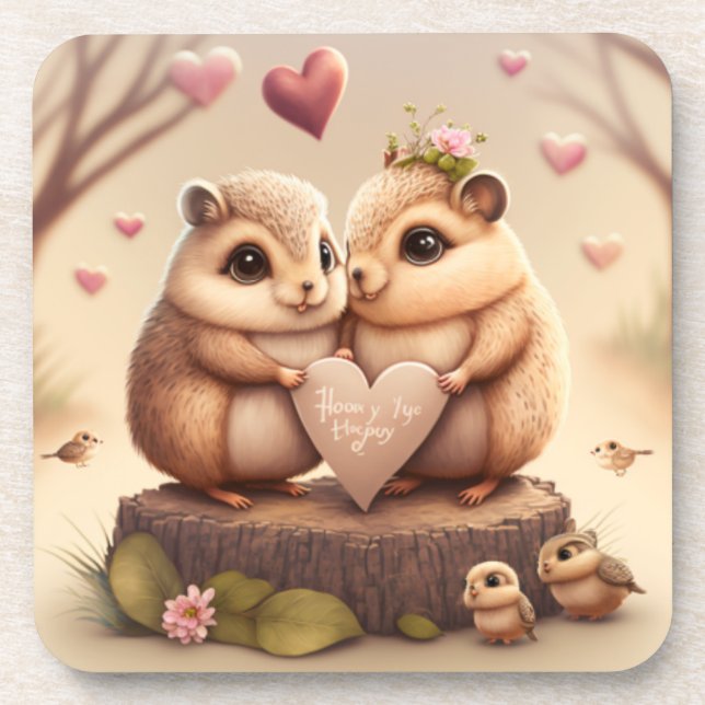 Posavasos Pequeños osos osos personalizados (Frente)