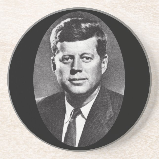 Posavasos Perfil de 1963 de John F. Kennedy (Frente)