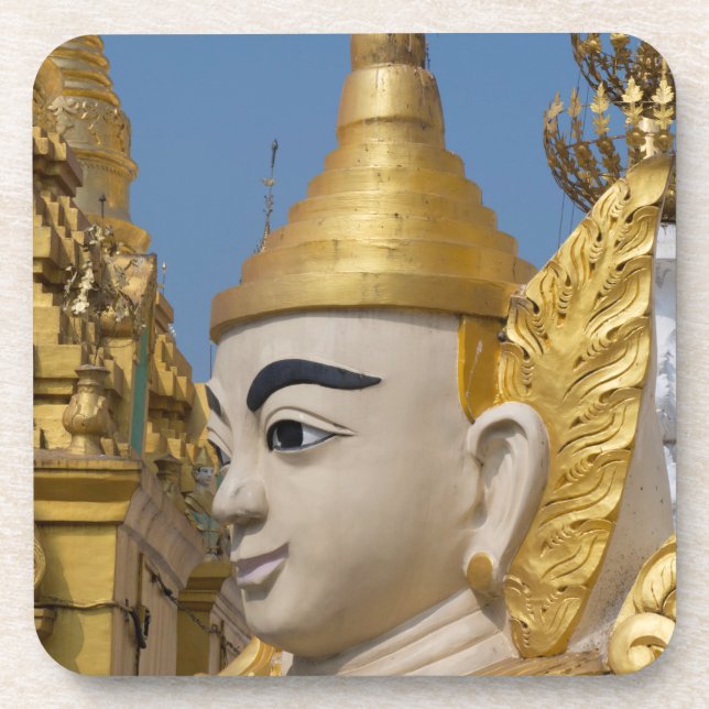 Posavasos Perfil de estatua de Buda (Frente)