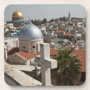 Posavasos Perfil de la antigua Jerusalén