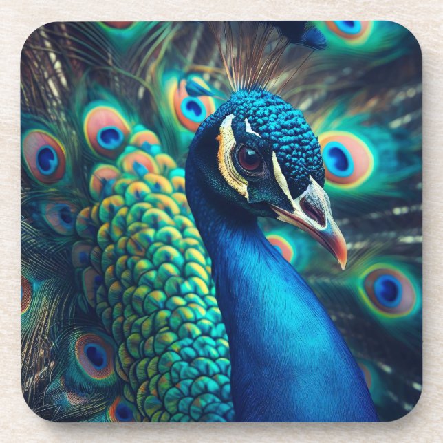 Posavasos Perfil de Peacock (Frente)