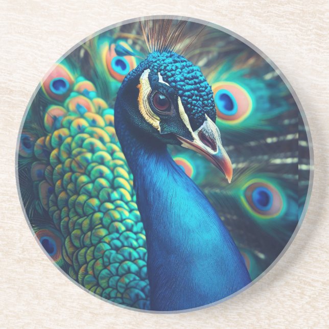 Posavasos Perfil de Peacock (Frente)