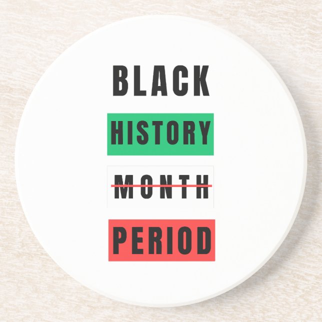 Posavasos Periodo del mes del historial negro (Frente)