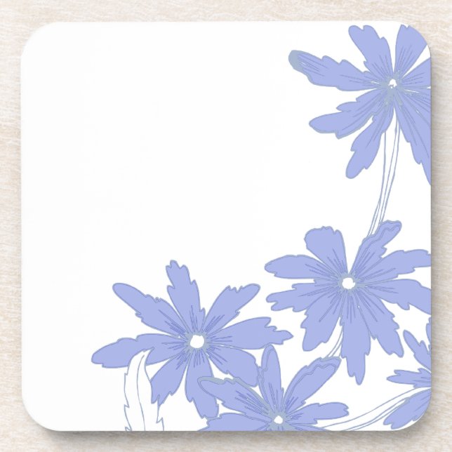 Posavasos Periwinkle Blue Daisies (Frente)
