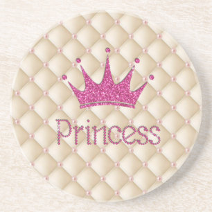 Posavasos Perlas encantadoras chic, tiara, princesa, brillan