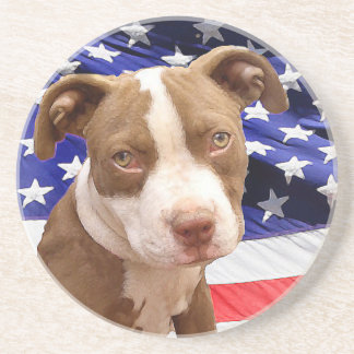 Posavasos Perrito de Pitbull del americano