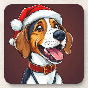 Posavasos Perrito navideño adorable