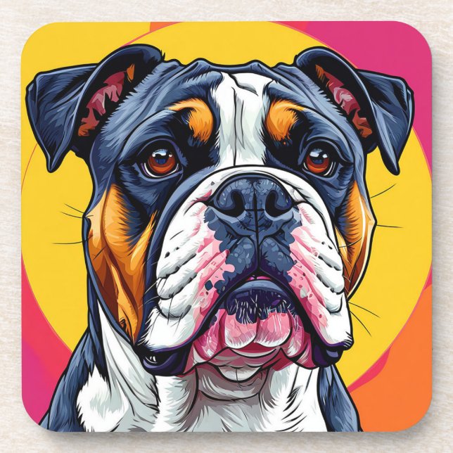 Posavasos Perro Bulldog Australiano (Frente)