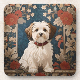 Posavasos Perro cubano William Morris Floral