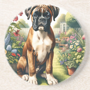 Posavasos Perro Cute Boxer