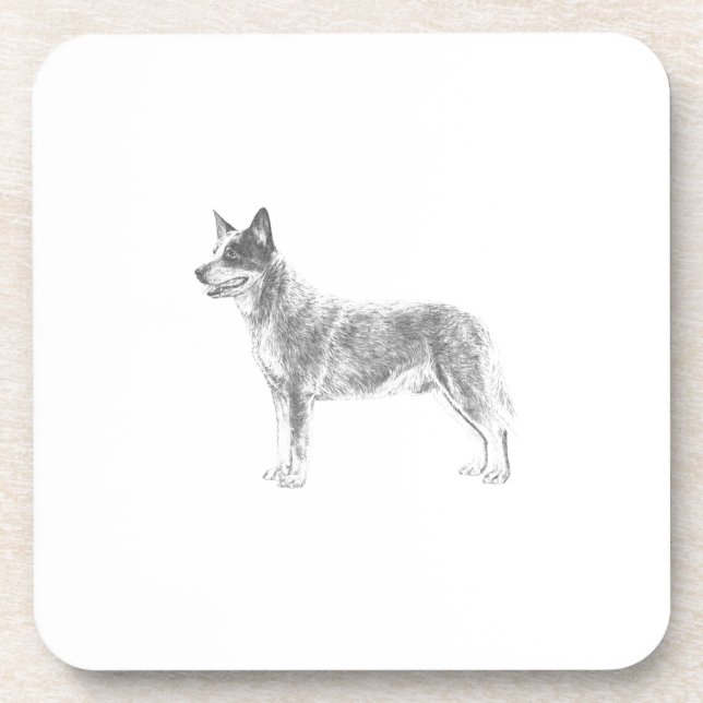 Posavasos Perro de ganado australiano (Frente)