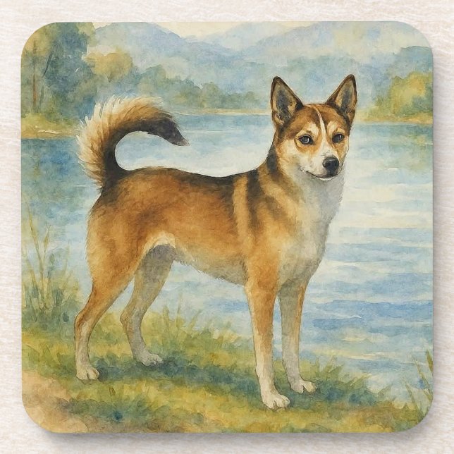 Posavasos Perro de Lunde noruego (Frente)