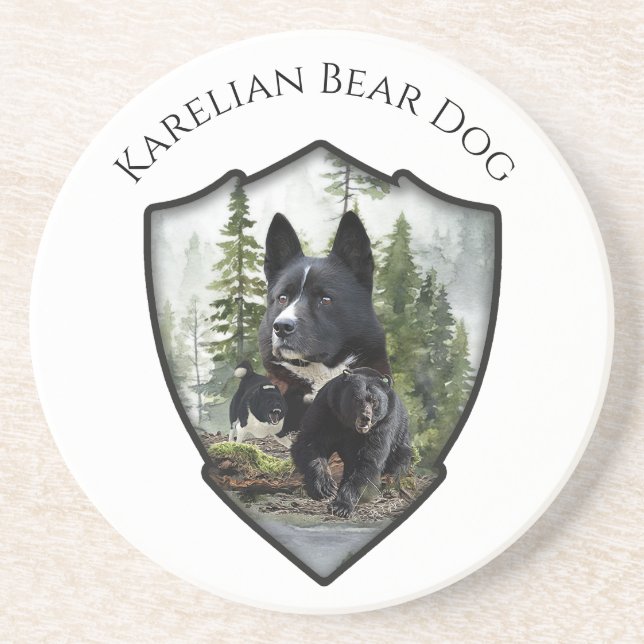 Posavasos Perro de oso de Karelian (Frente)