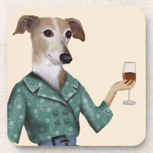 Posavasos Perro de vino Greyhound