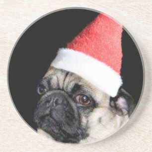 Posavasos Perro del barro amasado del navidad