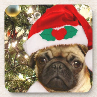 Posavasos Perro del barro amasado del navidad