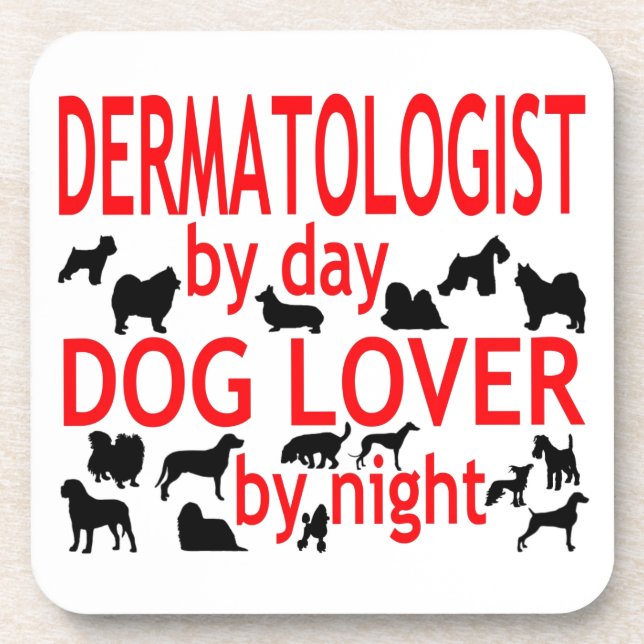 Posavasos Perro dermatólogo Lover (Frente)