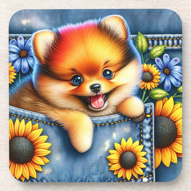 Posavasos Perro en el bolsillo (Frente)