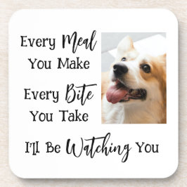 Posavasos Perro gracioso diciendo tu foto