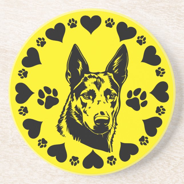 Posavasos Perro Kelpie australiano (Frente)