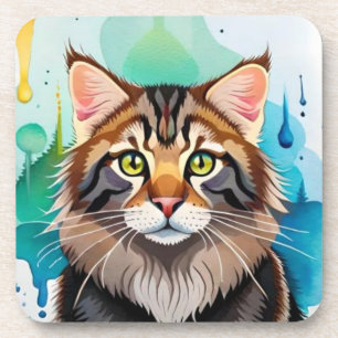 Posavasos Perro lindo cerrar el portapapeles pequeño