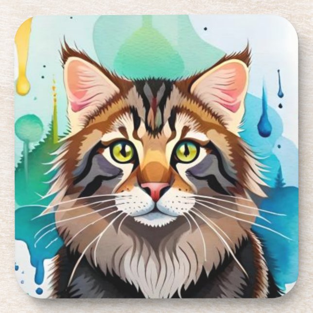 Posavasos Perro lindo cerrar el portapapeles pequeño (Frente)