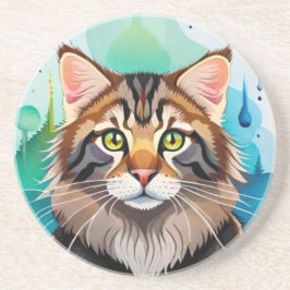 Posavasos Perro lindo cerrar el portapapeles pequeño