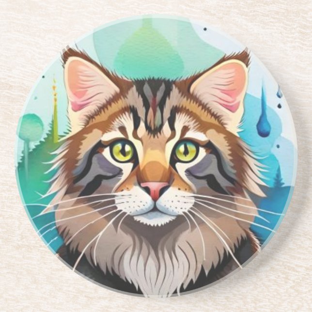 Posavasos Perro lindo cerrar el portapapeles pequeño (Frente)