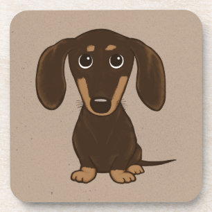 Posavasos Perro lindo de la salchicha de Frankfurt del