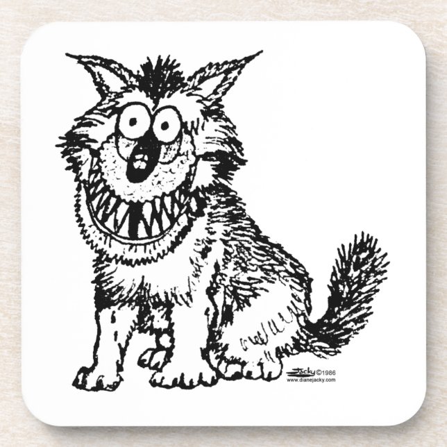 Posavasos Perro loco (Frente)