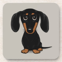 Perro negro y del moreno revestido liso lindo del